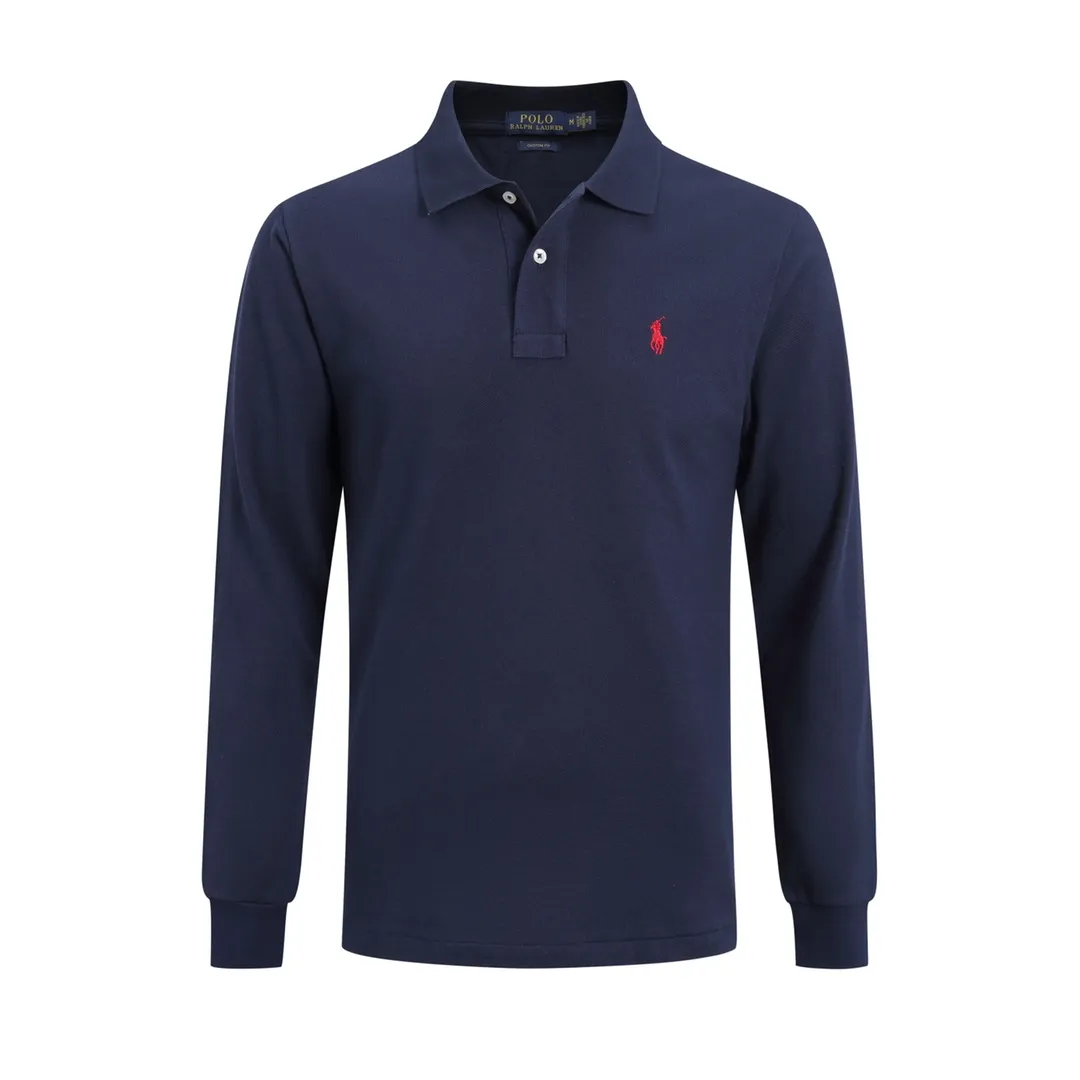 P164 Item No.: 9921 Long-sleeved Paul pony pony style polo shirt Size: S-XXL
